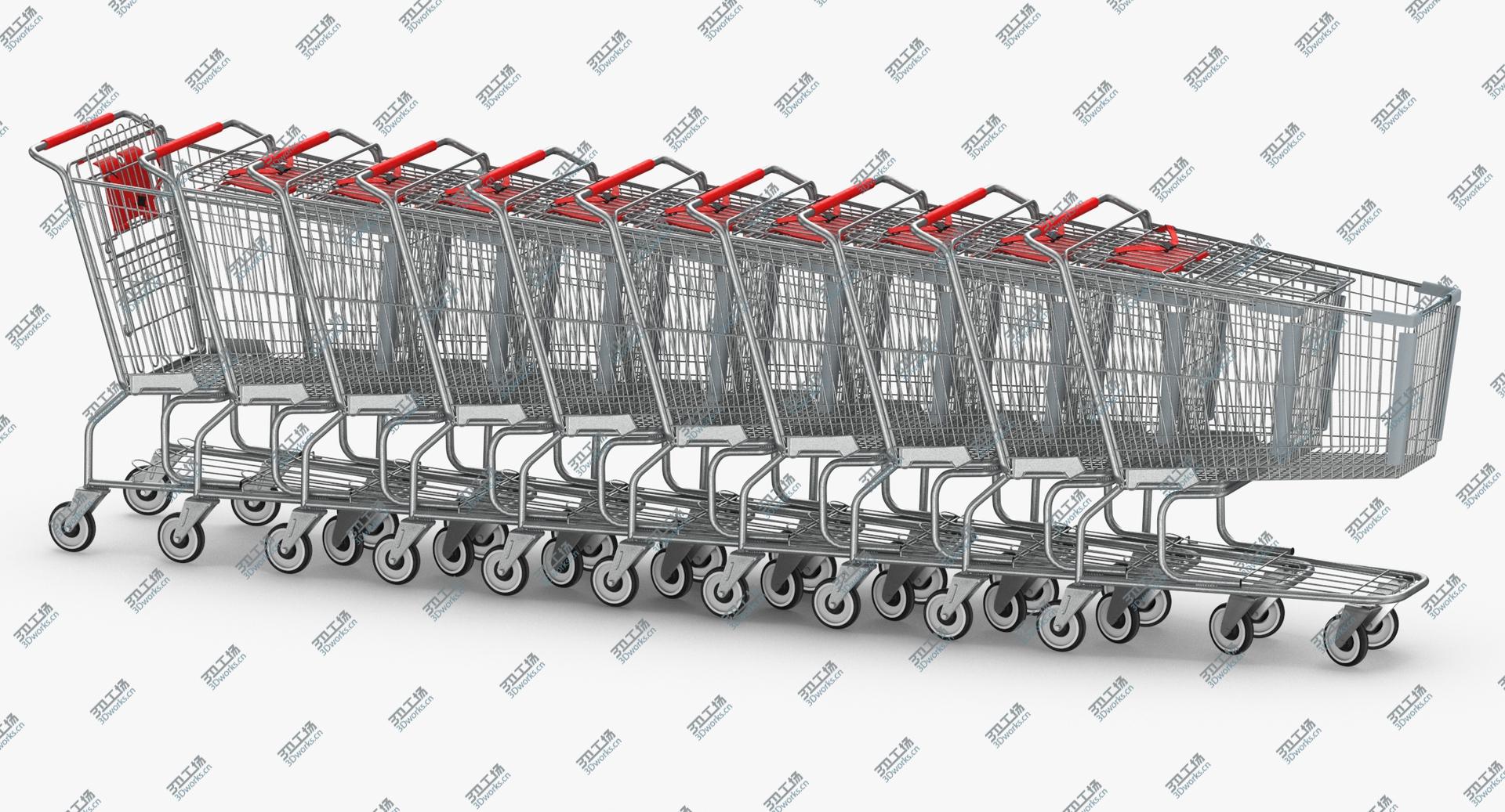 images/goods_img/2021040162/3D model Metal Shopping Carts 01 Red Row of 10/3.jpg